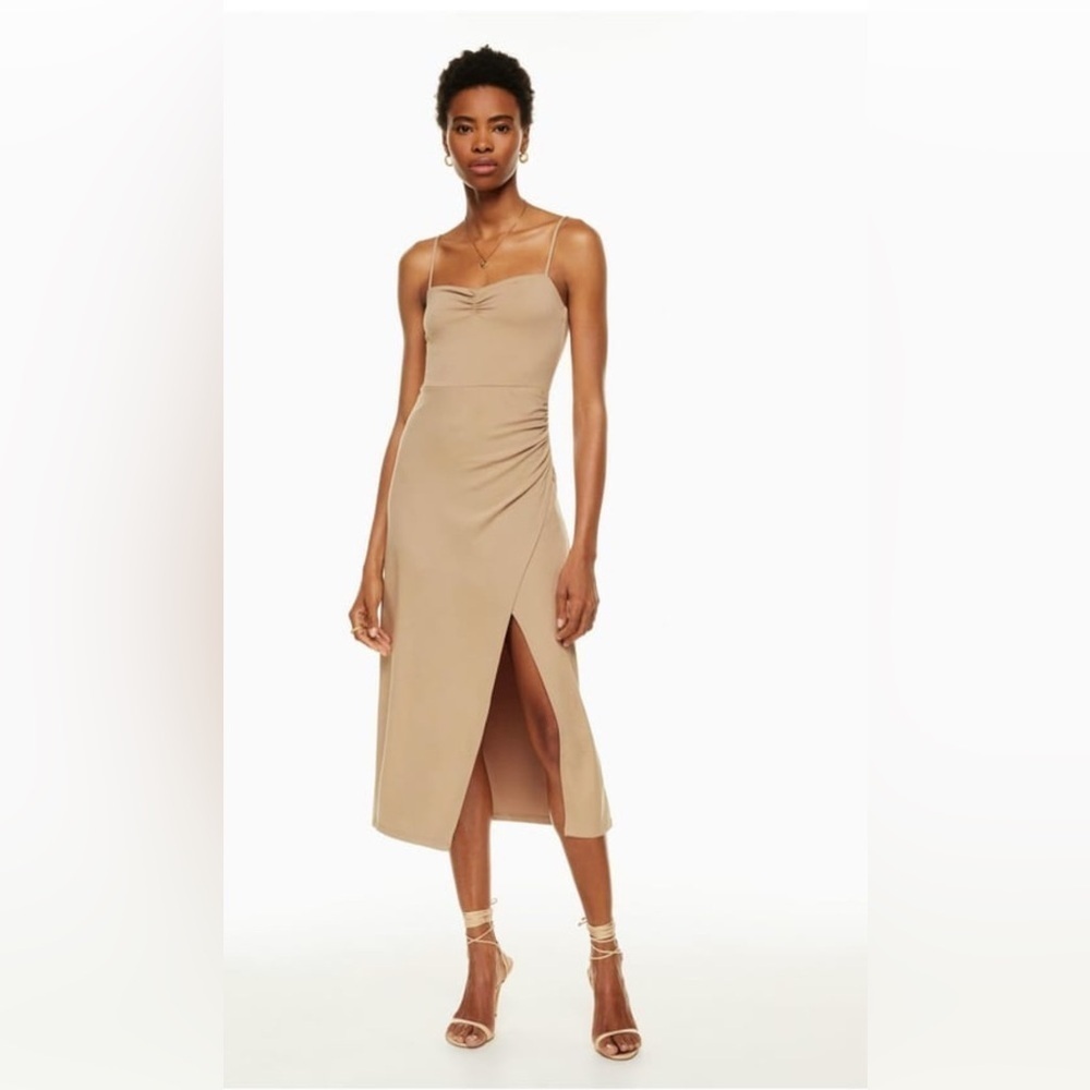 Aritzia Wilfred Flight Dress in Tan size XS